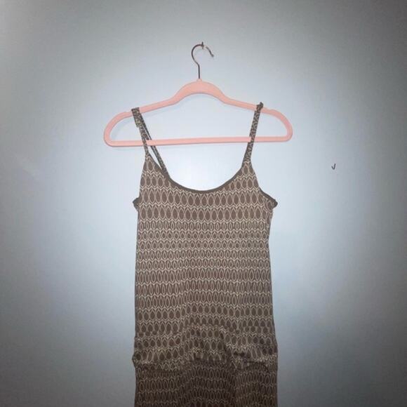 Toad&Co Beige Patterned Maxi Dress Organic Cotton Tencel with Pockets, Sz M - Picture 7 of 15